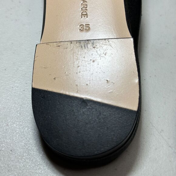 Marion Parke Black Cora Padded Leather Slide Sandal Shoes Women's 4.5-5/35 NWOB - Picture 14 of 15